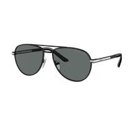 Prada Man Sunglass PR A54S - Frame color: Matte Black, Lens color: Dark Grey Polarized