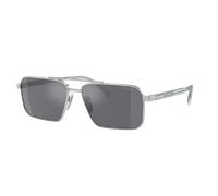 Prada Man Sunglass PR A57S - Frame color: Silver, Lens color: Dark Grey Flash Silver