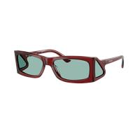 Prada Man Sunglass PR B03S - Frame color: Transparent Peat, Lens color: Petrol Green