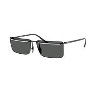 Prada Man Sunglass PR C53S - Frame color: Black/White, Lens color: Dark Grey