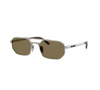 Prada Man Sunglass PR D53S - Frame color: Satin Gunmetal, Lens color: Light Brown