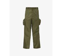 Prada Mens Green Re-nylon Relaxed-fit Recycled-nylon Cargo Trousers S