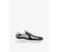 Prada Mens Prada America's Cup Patent-Leather Low-Top Trainers Grey Eur 45.5 / 11.5 UK Men