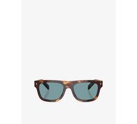 Prada Mens Prada Pr B12S Pillow-Frame Acetate Sunglasses Brown