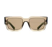 Prada PR B17S 29E90F Man Sunglasses Acetate Brown Brown Squared Normal