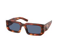 Prada PR 06YS 17R06A Man Sunglasses Acetate Brown Blue Squared Normal