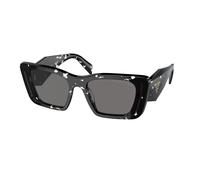 Prada PR 08YS 15S5Z1 Woman Sunglasses Acetate Black Grey Butterfly Polarized
