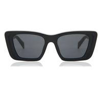 Prada PR 08YS 1AB5S0 Woman Sunglasses Acetate Black Grey Butterfly Normal