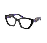 Prada PR 09YV 19S1O1 Woman Optical frames Acetate Black Geometric Normal