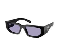 Prada PR 09ZS 16K01O Man Sunglasses Acetate Black Violet Squared Normal
