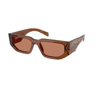 Prada PR 09ZS 20H90Q Man Sunglasses Acetate Brown Brown Squared Normal