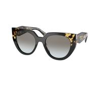 Prada Woman PR 14WS 3890A7 Sunglasses Acetate Black Grey Cat Eye Normal Shaded