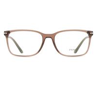 Prada Eyeglasses PR14WV 17O1O1 Brown Transparent Men