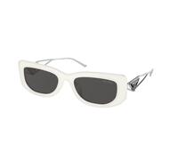 Prada PR 14YS 1425S0 Woman Sunglasses Acetate White Grey Squared Normal