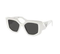 Prada PR 14ZS 1425S0 Woman Sunglasses Acetate White Grey Geometric Normal
