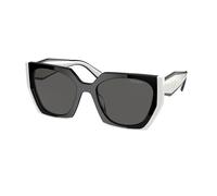 Prada PR 15WS 09Q5S0 Woman Sunglasses Acetate Black Grey Squared Normal