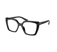 Prada PR 16ZV 1AB1O1 Woman Optical frames Acetate Black Transparent Squared Normal