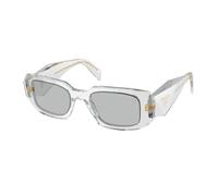 Prada PR 17WS 12R30B Woman Sunglasses Acetate Grey Grey Squared Normal