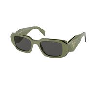Prada PR 17WS 13N5S0 Woman Sunglasses Acetate Green Grey Squared Normal