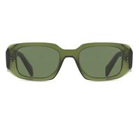 Prada PR 17WS 19Z1I0 Woman Sunglasses Acetate Green Green Squared Normal