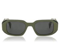 Prada Rectangle Womens Sage Black Dark Grey PR17WS - One Size