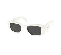 Prada PR 17WSF 1425S0 Woman Sunglasses Acetate White Grey Squared Normal