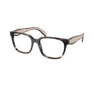 Prada PR 17ZV 07R1O1 Woman Optical frames Acetate Brown Squared Normal