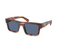 Prada PR 19WS 17R06A Man Sunglasses Acetate Brown Blue Squared Normal