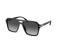 Prada PR 20YS 1AB06T Man Sunglasses Acetate Black Grey Pilot Normal Shaded