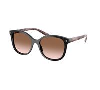 Prada PR 22ZS 28F90P Woman Sunglasses Acetate Black Brown Squared Normal Shaded