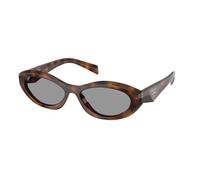 Prada PR 26ZS 20D50Q Woman Sunglasses Acetate Havana Grey Geometric Normal