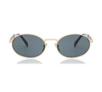 Prada Woman Prada PR 65ZS ZVN09T Sunglasses Metal Gold Grey Round Normal