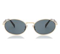 Prada Woman Prada PR 65ZS ZVN09T Sunglasses Metal Gold Grey Round Normal