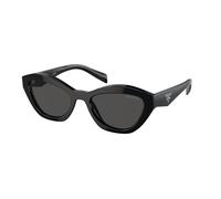 Prada PR A02S 16K08Z Woman Sunglasses Acetate Black Grey Butterfly Normal