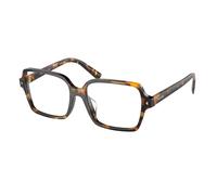 Prada PR A02V VAU1O1 Woman Optical frames Acetate Turtle Transparent Pillow Normal