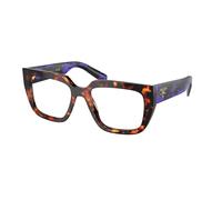 Prada PR A03V 14O1O1 Woman Optical frames Acetate Brown Geometric Normal