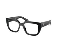 Prada PR A03V 16K1O1 Woman Optical frames Acetate Black Transparent Geometric Normal