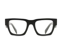 Prada Man PR A06S 16K08N Sunglasses Acetate Black Transparent Pillow Normal