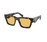 Prada PR A06S 16O10C Man Sunglasses Acetate Brown Yellow Pillow Normal