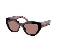 Prada PR A09S 12O10D Woman Sunglasses Acetate Violet Brown Butterfly Normal
