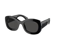 Prada PR A13S 1AB5S0 Woman Sunglasses Acetate Black Grey Round Normal