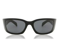 Prada PR A14S 1AB5S0 Woman Sunglasses Acetate Black Grey Butterfly Normal