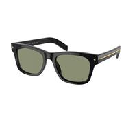 Prada PR A17S 16K20G Man Sunglasses Acetate Black Green Squared Polarized
