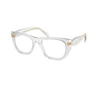 Prada PR A18V 12R1O1 Woman Optical frames Acetate Grey Geometric Normal