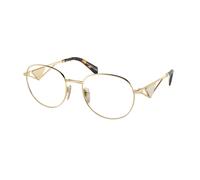 Prada PR A50V ZVN1O1 Woman Optical frames Metal Gold Round Normal