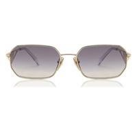 Prada PR A51S ZVN30C Woman Sunglasses Metal Gold Blue Geometric Normal Shaded