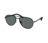 Prada Man Sunglass PR A54S - Frame color: Matte Black, Lens color: Dark Grey Polar