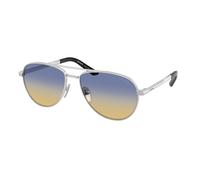 Prada PR A54S 27506Z Man Sunglasses Metal Silver Pink Pilot Normal