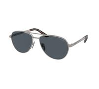 Prada PR A54S 7CQ09T Man Sunglasses Metal Grey Grey Pilot Normal