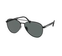 Prada PR A58S 1AB5Z1 Man Sunglasses Steel Black Grey Pilot Polarized